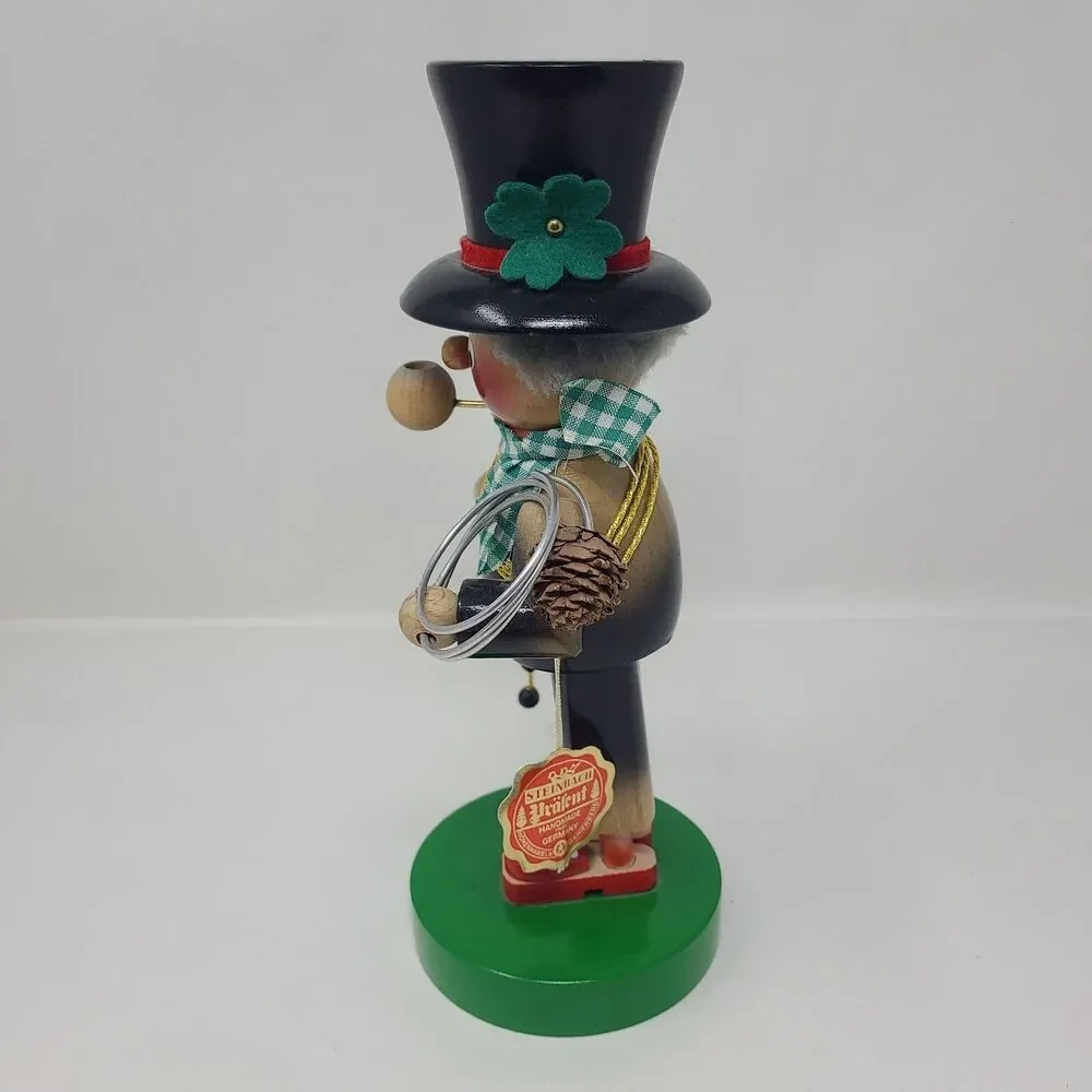 Steinbach Chimney Sweep Wood Figure Smoker 1960s Made In Germany